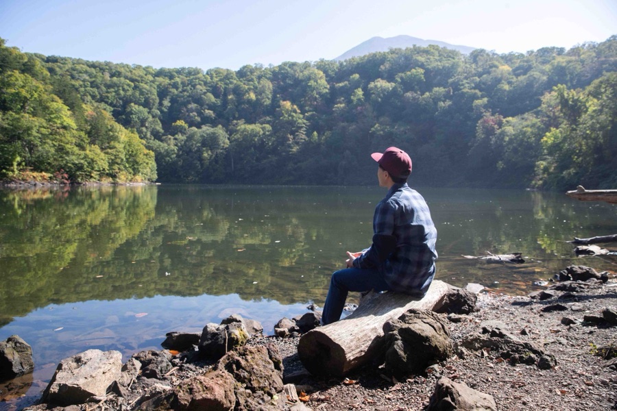 Resting by the lake