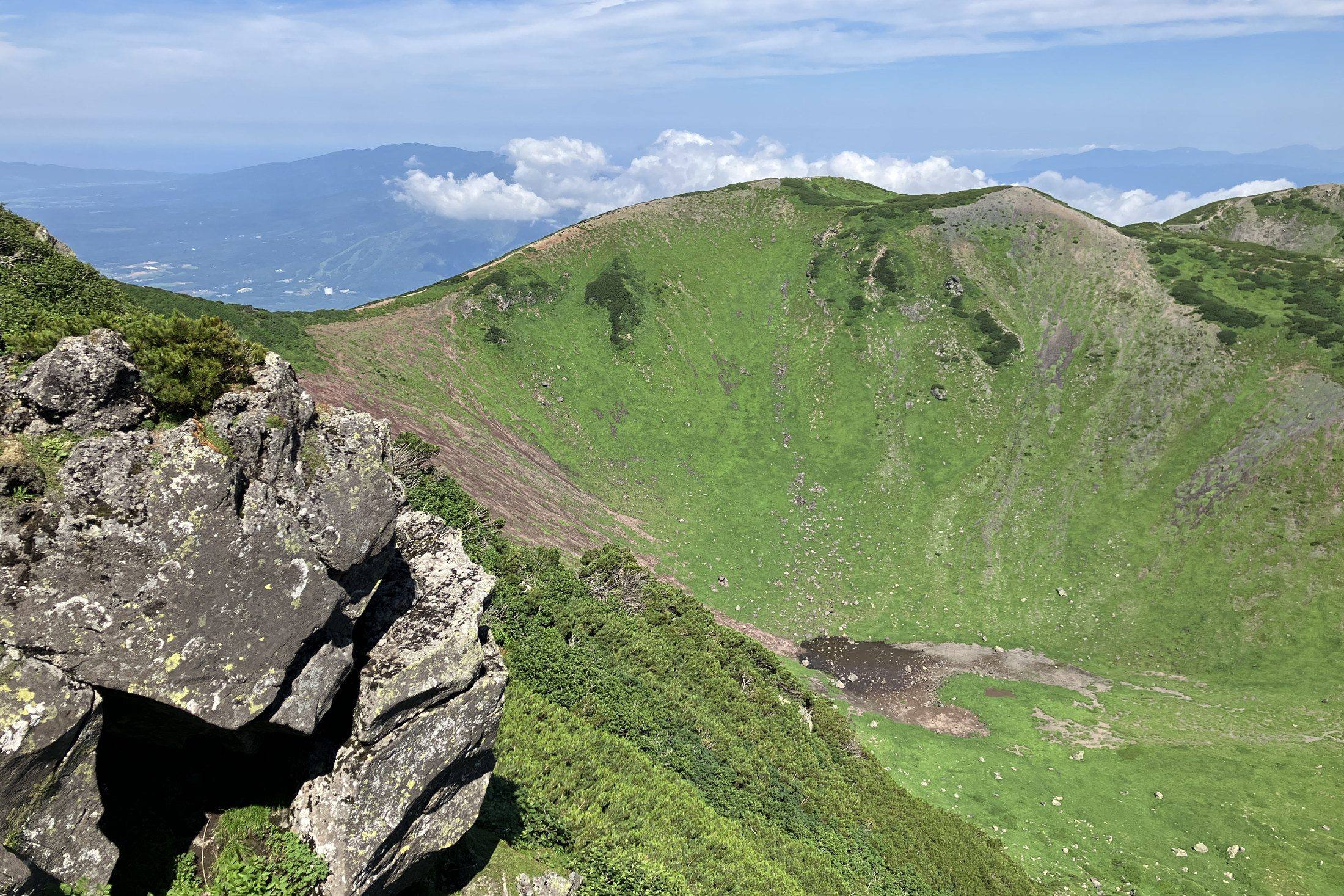 The crater rim of Mt. Yotei above the clouds